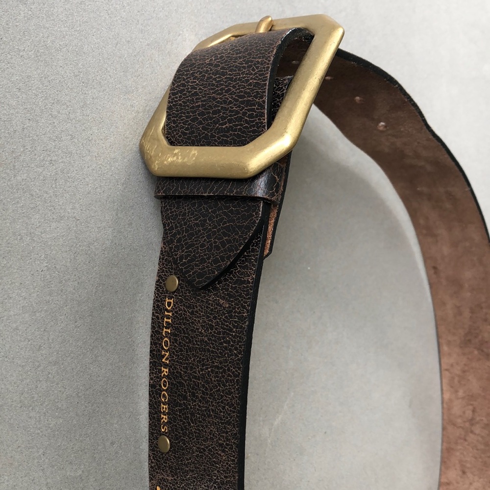 Women’s brown leather belt